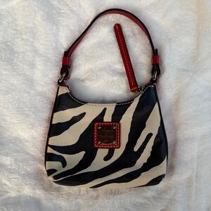 Dooney & Bourke Zebra Print Mini Satchel Bag